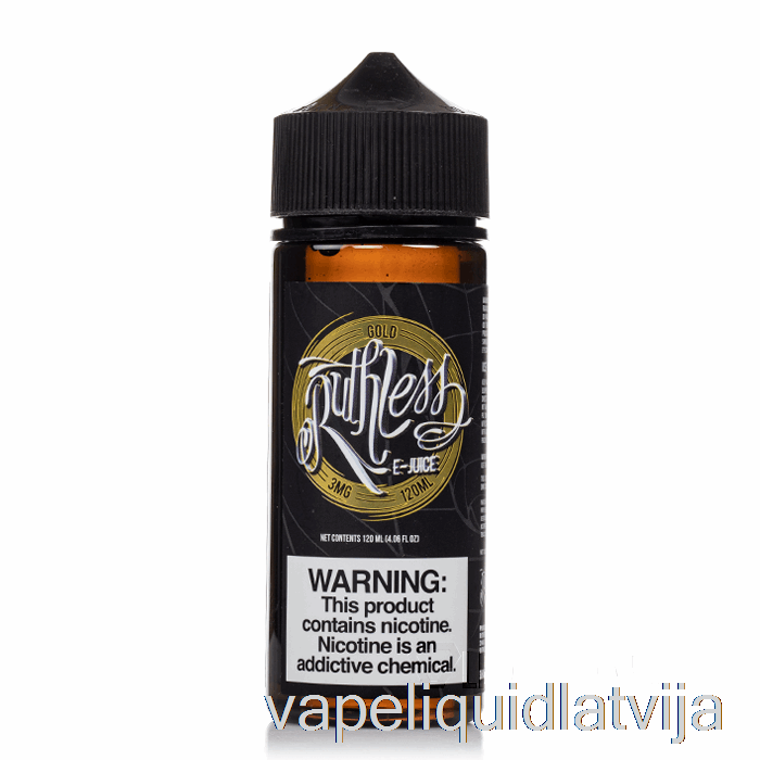 Zelts - Nežēlīgs Tvaiks - 120ml 3mg Vape šķidrums
